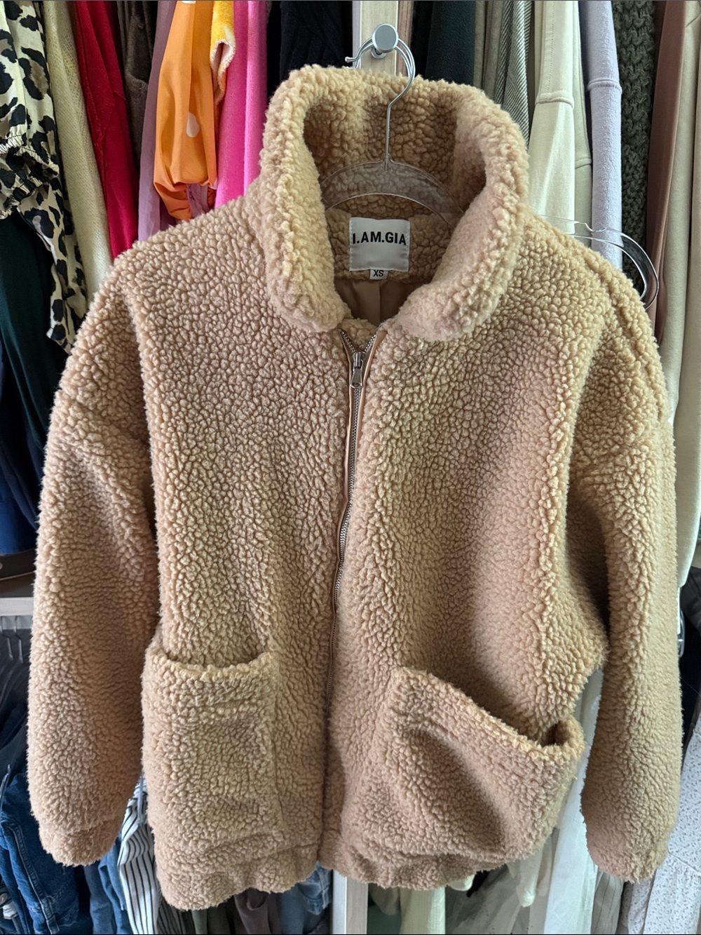 I Am Gia teddy jacket